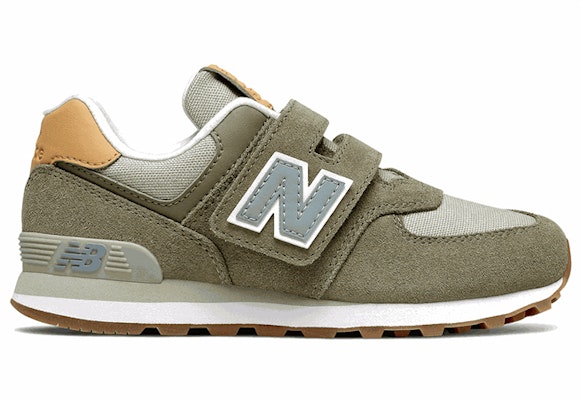 (PS) New Balance 574 Kasut Klasik 'Olive Green White' PV574NT2 Order (PS) New Balance 574 Kasut Klasik 'Olive Green White' PV574NT2