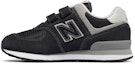 Buy 兒童 New Balance 魔鬼氈 574 核心 灰黑色