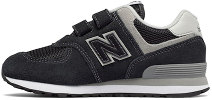 (Preschool) New Balance 574 Core 'Hook and Loop Grey Black' YV574GK (Preschool) New Balance 574 Core 'Hook and Loop Grey Black' YV574GK