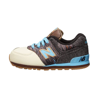 (PS) NB 574 Deep Freeze Athletic Running Sneakers Brown/Blue/Beige
