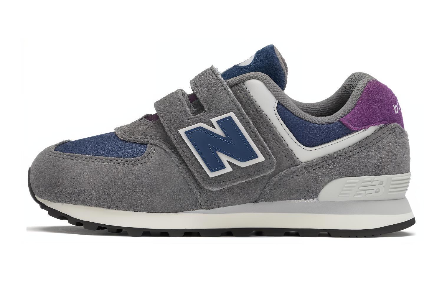 Buy (PS) New Balance 574 魔术贴 "城堡灰/海军蓝" PV574KGN