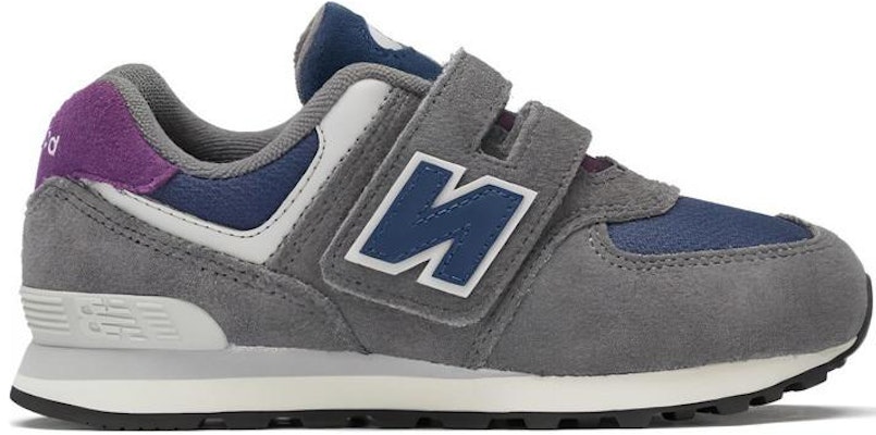 (PS) New Balance 574 魔术贴 "城堡灰/海军蓝" PV574KGN Order (PS) New Balance 574 魔术贴 "城堡灰/海军蓝" PV574KGN