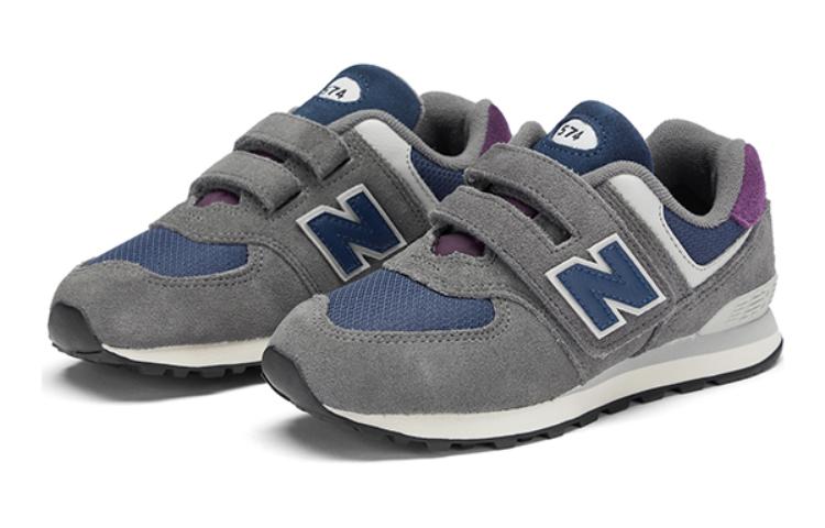 Lookbook (PS) New Balance 574 魔术贴 "城堡灰/海军蓝" PV574KGN
