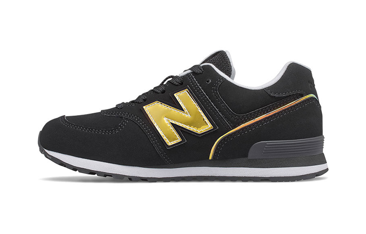 Buy 中童 New Balance 574系列 黑金色色調
