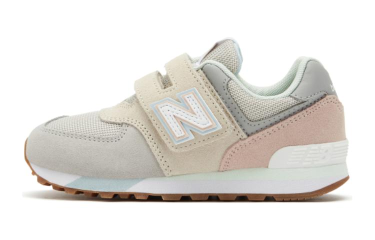 Buy 兒童 New Balance NB 574 運動 減震 低幫 兒童跑步鞋 灰米色