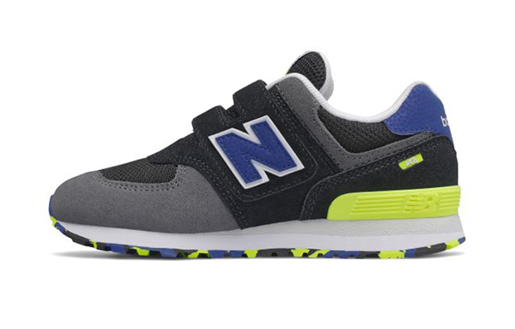 Buy (PS) New Balance 574 Kasut Hitam/Biru/Kuning YV574UJC