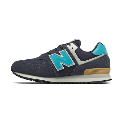 (PS) NB 574 v2 Kid's Trainers Black/Blue