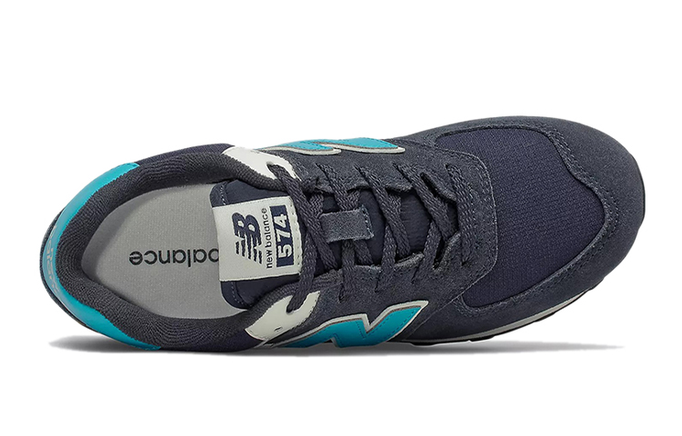 (PS) NB 574 v2 Kid's Trainers Black/Blue 圖 3