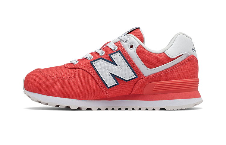Buy (PS) ニューバランス 574 キッズ ホワイト/オレンジ PC574SOL