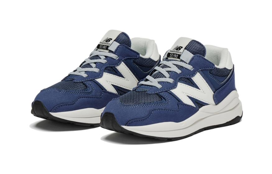 Order 中童 New Balance NB 5740 減震防滑耐磨 低幫 跑步鞋 藍白