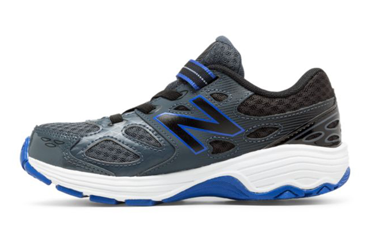 Buy 兒童 New Balance 魔鬼氈 680系列 v3 透氣耐磨防滑 低筒跑步鞋 灰藍色