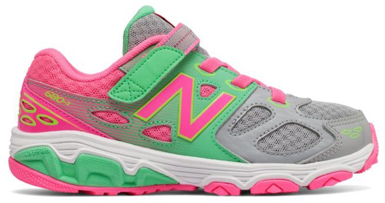 (Preschool) New Balance 680v3 'Grey Pink Velcro' KA680GKY Order (Preschool) New Balance 680v3 'Grey Pink Velcro' KA680GKY
