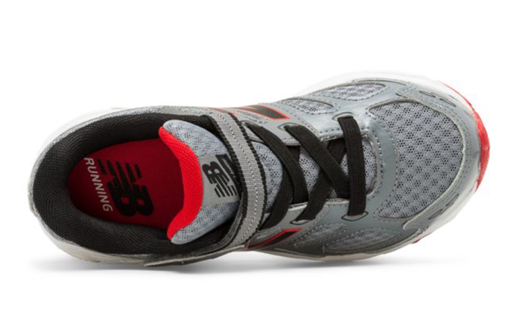 Lookbook 兒童 New Balance 680系列 v3 舒適通風 復古休閒運動鞋 灰紅