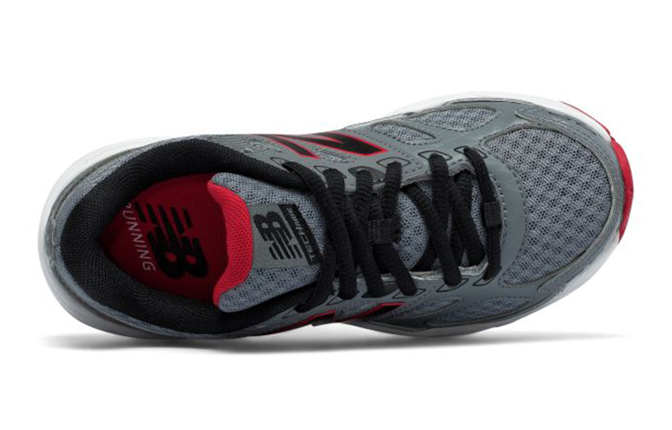Lookbook 兒童 New Balance 680系列 v3 耐磨防滑 復古休閒跑步鞋 灰紅色