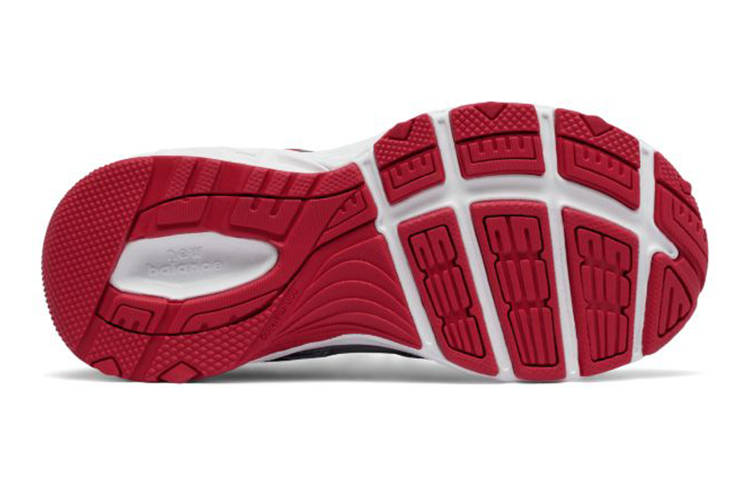 Shop 兒童 New Balance 680系列 v3 耐磨防滑 復古休閒跑步鞋 灰紅色