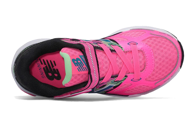 Lookbook 兒童 New Balance 魔鬼氈 680系列 v3 透氣耐磨防滑 低筒跑步鞋 粉色
