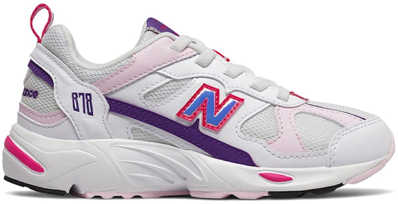 (PS) ニューバランス 878 キッズ ホワイトピンク パープル PV878KWP Order (PS) ニューバランス 878 キッズ ホワイトピンク パープル PV878KWP