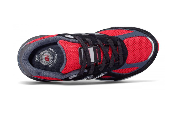 Lookbook 兒童 New Balance 990 v4 黑紅色