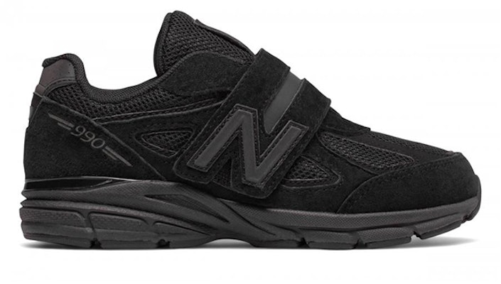 (Preschool) New Balance 990 V4 'Triple Black' KV990TBP Order (Preschool) New Balance 990 V4 'Triple Black' KV990TBP