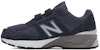 (PS) New Balance 990v5 Hook and Loop 'Navy' Lelaki-Kasut Biru Tali Velcro PV990NV5