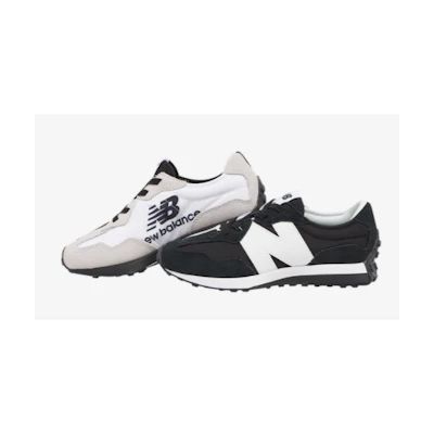 (PS) NB Foot Locker 327 'Black White'