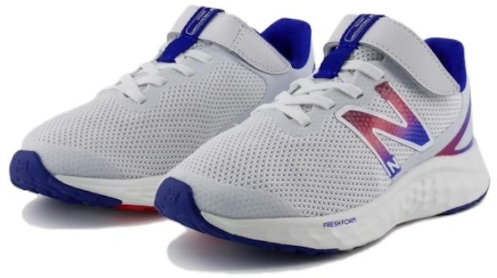 (Preschool) New Balance Fresh Foam Arishi v4 Bungee Lace Top Strap Little Kid 'Quartz Grey Team Royal' PAARIFB4 Order (Preschool) New Balance Fresh Foam Arishi v4 Bungee Lace Top Strap Little Kid 'Quartz Grey Team Royal' PAARIFB4