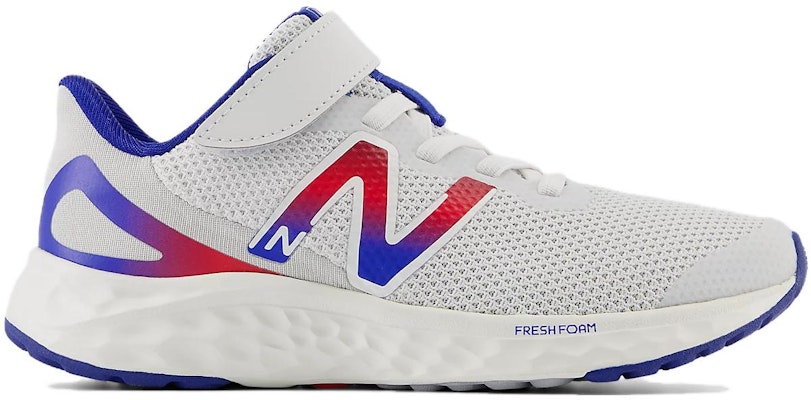(Preschool) New Balance Fresh Foam Arishi v4 Bungee Lace Top Strap Little Kid 'Quartz Grey Team Royal' PAARIFB4 Details for (Preschool) New Balance Fresh Foam Arishi v4 Bungee Lace Top Strap Little Kid 'Quartz Grey Team Royal' PAARIFB4