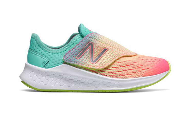 Order 中童 New Balance Fresh Foam Fast 透氣減震防滑 低幫跑步鞋 橙綠漸變