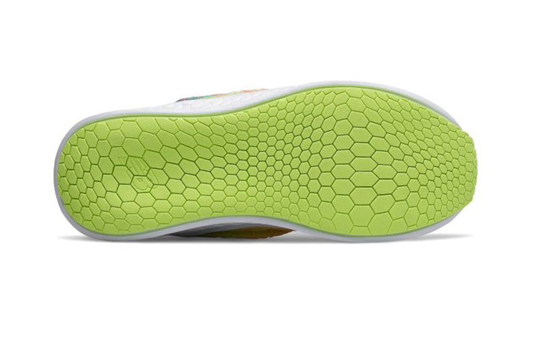 Shop 中童 New Balance Fresh Foam Fast 透氣減震防滑 低幫跑步鞋 橙綠漸變