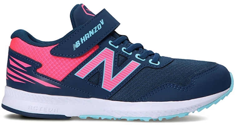 中童 New Balance Hanzo 魔術貼 透氣減震防滑 低筒慢跑鞋 藍粉色 Order 中童 New Balance Hanzo 魔術貼 透氣減震防滑 低筒慢跑鞋 藍粉色
