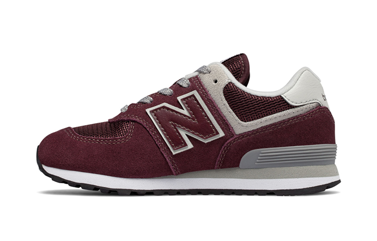 Buy 中童 New Balance 574系列 酒紅色