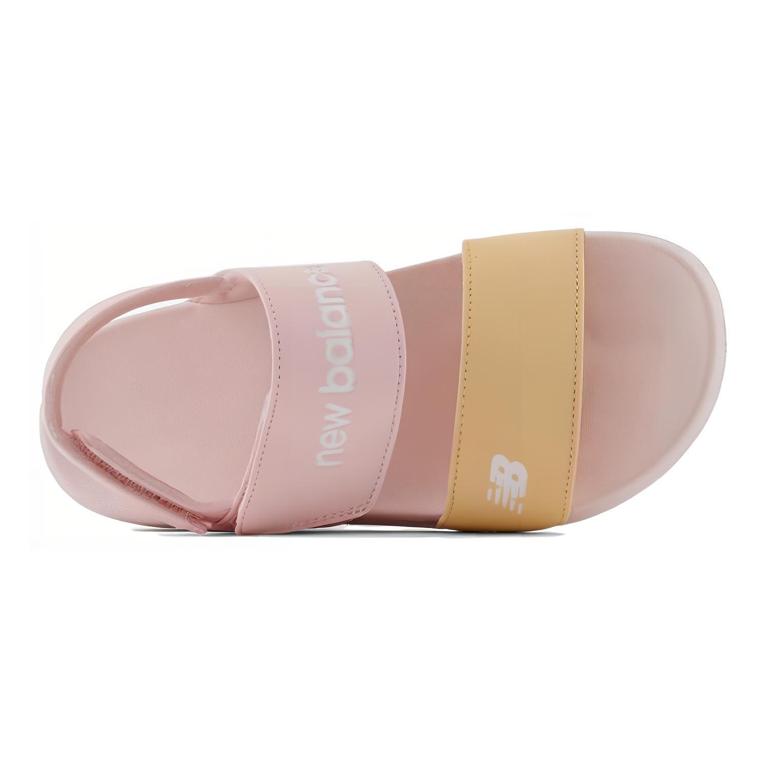 Lookbook 兒童 New Balance NB NCLAY 舒適休閒 防滑透氣兒童涼鞋 粉黃