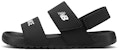 (PS) New Balance Nclay Velcro Kasual Minimalis Tapak Lembut Sandal Hitam Putih YTNCLAYB