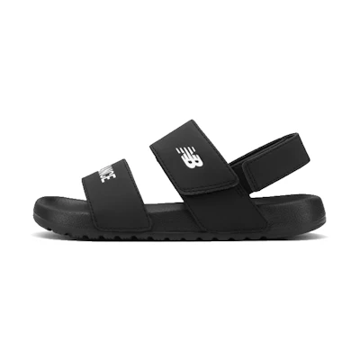 (PS) NB Nclay Series Velcro Minimalistic Casual Soft Sole Black Sandals 'Black White'