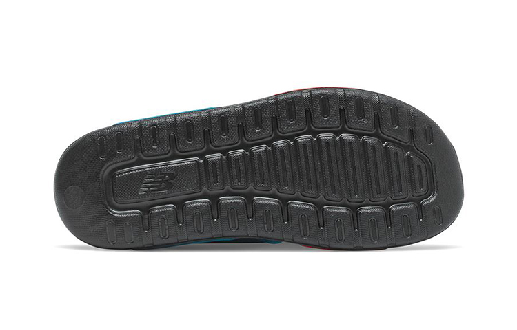 Shop (PS) Sandal Olahraga New Balance Cozy Anti-Slip Biru Hitam 'Black Orange Blue' YOSPSDOD