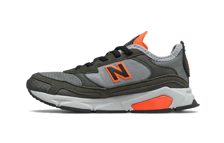 Buy 中童 New Balance X-Racer 減震防滑低筒運動鞋 軍綠灰