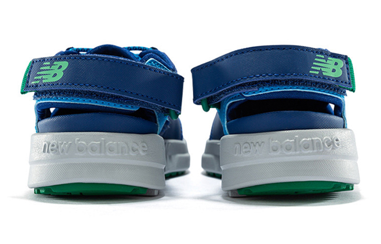 Lookbook (PS) ニューバランス YTTRKL ソフトソール サンダル (ネイビー/青緑白) YTTRKLA1
