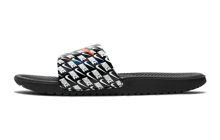 (Preschool) Nike ' Kawa Slide SE 2 Black/White/Orange CT4669-001