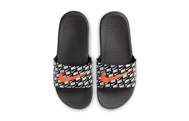 Lookbook (PS) ナイキ カワ スライド SE 2 黒/白/オレンジ CT4669-001