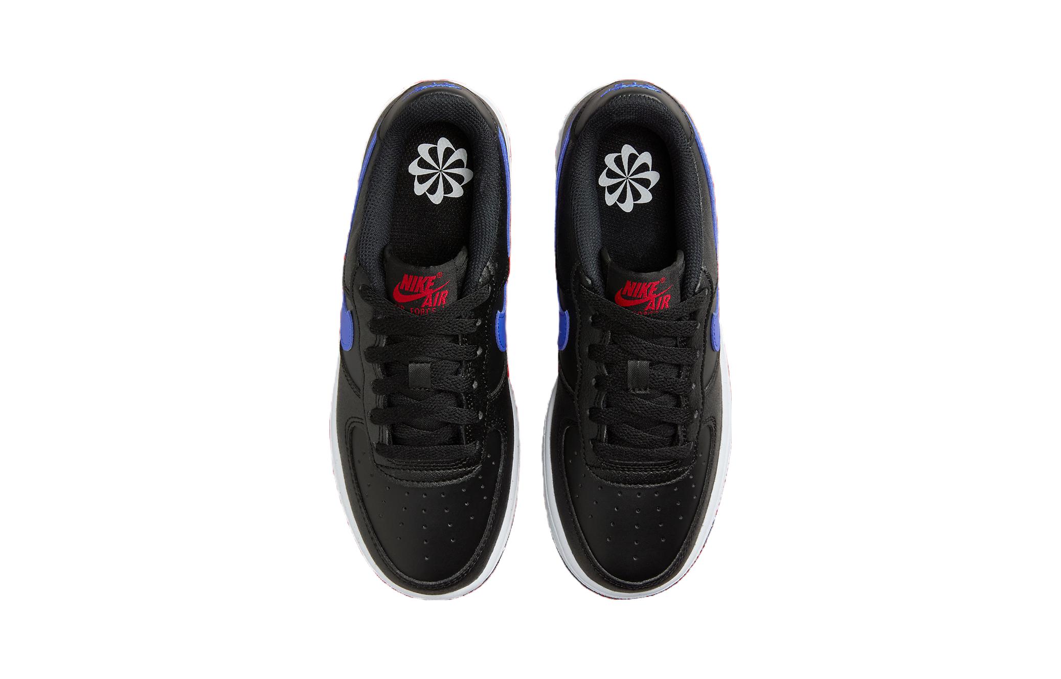 Shop 中童 Nike Air Force 1 Low 防滑減震 低幫 兒童板鞋 黑色