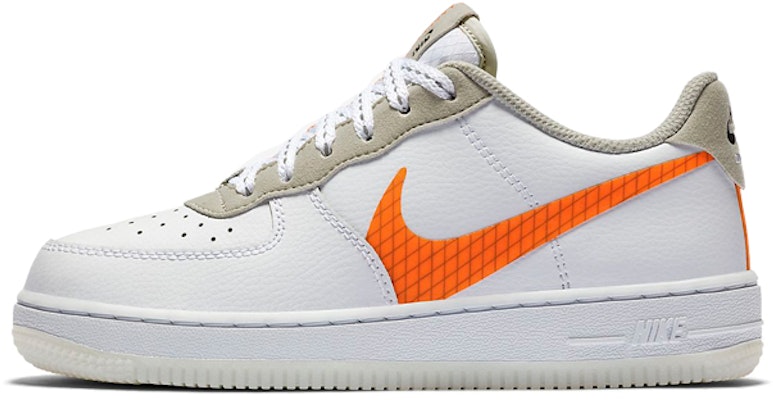 中童 Nike Air Force 1 Low 低幫 兒童板鞋 白橙 Buy 中童 Nike Air Force 1 Low 低幫 兒童板鞋 白橙