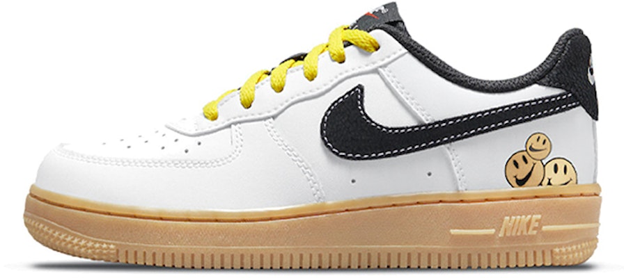 中童 Nike Air Force 1 低筒 “Have A Nike Day“ 笑臉 街頭潮流休閒 減震防滑 低筒 運動鞋 白黑 Buy 中童 Nike Air Force 1 低筒 “Have A Nike Day“ 笑臉 街頭潮流休閒 減震防滑 低筒 運動鞋 白黑
