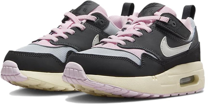 (Preschool) Nike Air Max 1 'Anthracite Pink Foam' DZ3308-004 Lookbook (Preschool) Nike Air Max 1 'Anthracite Pink Foam' DZ3308-004