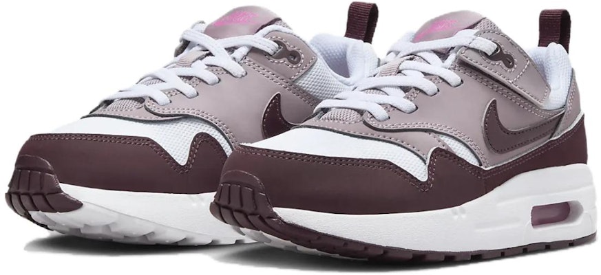 (Preschool) Nike Air Max 1 EasyOn 'Light Violet Ore Burgundy Crush' DZ3308-112 Lookbook (Preschool) Nike Air Max 1 EasyOn 'Light Violet Ore Burgundy Crush' DZ3308-112