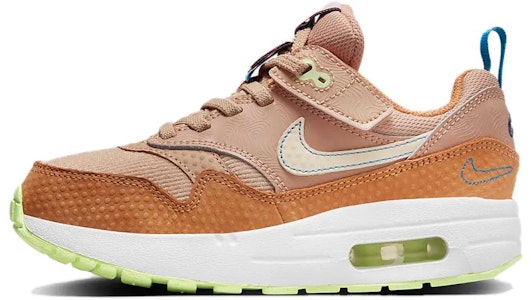 中童 Nike Air Max 1 防滑耐磨 低筒 兒童跑步鞋 黃棕色 Buy 中童 Nike Air Max 1 防滑耐磨 低筒 兒童跑步鞋 黃棕色