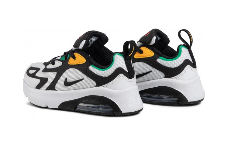 Lookbook 中童 Nike Air Max 200 氣墊 低筒 跑步鞋 白綠