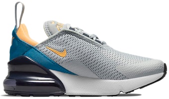BP幼童 Nike Air Max 270 低筒跑鞋 灰藍黃 Order BP幼童 Nike Air Max 270 低筒跑鞋 灰藍黃