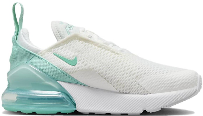 中大童 Nike Air Max 270 減震耐磨 兒童休閒鞋 白青 Order 中大童 Nike Air Max 270 減震耐磨 兒童休閒鞋 白青