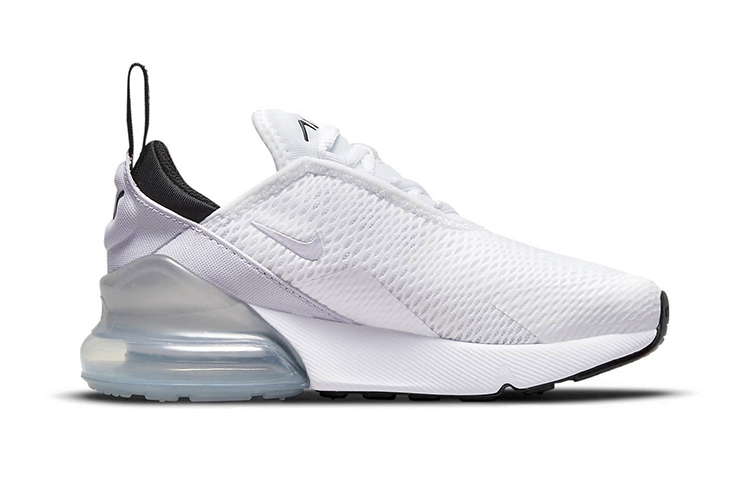 Order BP幼童 Nike Air Max 270 減震防滑 低幫運動跑步鞋 白黑灰