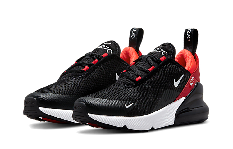 Lookbook BP幼童 Nike Air Max 270 氣墊 減震防滑 低幫跑步鞋 黑紅